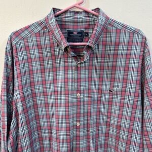 Vineyards Vines Classic Fit Tucker Shirt XL in plaid